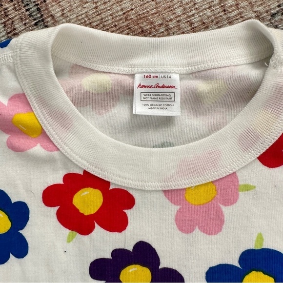 Hanna Andersson Floral Pj Bundle sz 14 - Picture 3 of 3